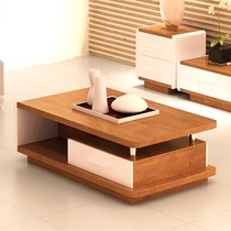 美巢氏小户型客厅茶几,长方形木纹茶桌,环保烤漆茶几型号: 3C05