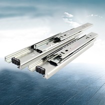 美顿全拉式托底抽屉轨道,3节钢珠静音冷轧钢滑轨,型号: DB450