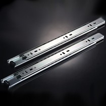 德莱二节电脑抽屉滑轨,金属滚珠抽屉轨道,型号DE-52022A
