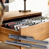 百隆抽屉轨道全拉阻尼底托,3节抽屉五金配件奥地利进口无声导轨底托