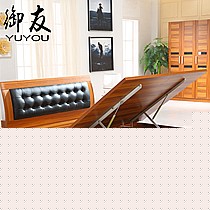 板式储物床,双人1.5米实木高箱床,储物床 御友品牌中纤板材气压床