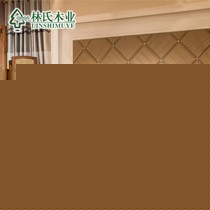 林氏木业金丝楠色全实木床,1.5米*2米实木高档床,型号LA002