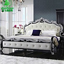 风飞扬桦木欧式 sj-89婚床,1.8米天然实木双人床