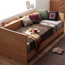 宜家创意沙发床,小户型板式单人床1.2米尺寸,两用多功能瀚辰木业品牌型号: K7030