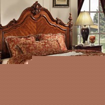 1.8米实木双人床,美式纯手工雕花,WMJ0902广兰乡村风格