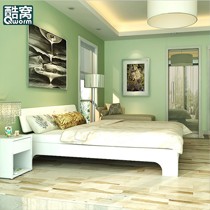 KW02-60系列1.8米烤漆双人床,酷窝宜家不锈钢板式皮艺床