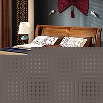 林氏木业品牌白蜡木高档实木床,中式实木储物箱高箱床,品牌油漆,健康环保,型号LS8004