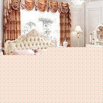 健吉斯奢华法式床,荷花白欧式皮艺床,9916型水晶镶嵌双人床