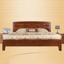 光明家具水曲柳实木床,现代中式1.8米双人床,型号: 15880-180