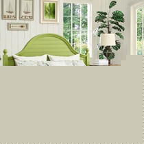 地中海青草绿公主床,圣尼卡水曲柳做旧实木床,型号:RS2127A