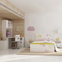 IKAZZ无油漆环保儿童床,多色经济型加厚床,型号: JM-A-211