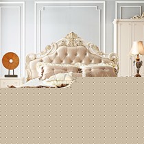 浪漫坊品牌欧式双人床,1.8m奢华实木婚床,RZ902雕花储物公主床