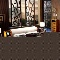 DOJUS度假式1.8m双人床,现代中式纯实木高箱卧房储物床,型号: 6A06D