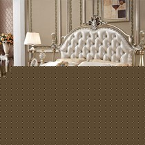 百佳慧F29真皮软包床,1.5m雕花公主床,橡木欧式双人床