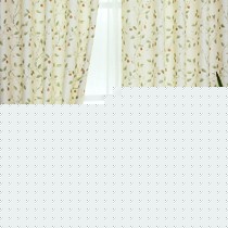 乐巢家居简约淡雅田园窗帘,挂钩式提花活性印染布艺窗纱,浪漫田园