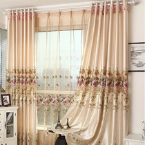 婚庆欧式花纹纱帘,温馨窗纱装饰帘,纱帘布帘可定制窗帘布料,典尚美家蝶恋花田园