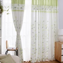 木子阁小清新田园风布艺窗帘,混纺透气遮光帘布,货号: MB12045