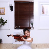 格丽斯实木百叶窗,循环拉环系统防水防潮,中式百叶帘MSJ1-001