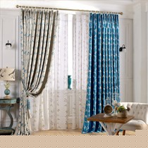伊佳仁BYJ550遮光布艺挂钩式窗帘,立体绒面AB版双面提花窗帘