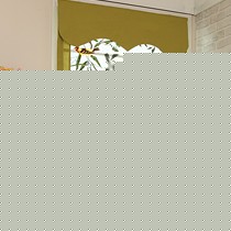 MRL021美式乡村棉麻窗帘,半遮光扇形罗马帘,明润定制小鸟窗帘布