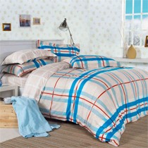 多喜爱纯棉磨毛床品套件,几何图形床上四件套,货号111468