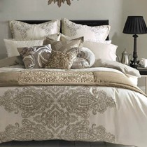 A-Dream/一梦居欧式六件套,贡缎提花床上用品,纯棉1.8米宫廷风床品