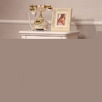 简雅佳668型号欧式实木床头柜,简约典雅雕花储物柜,白色田园风格