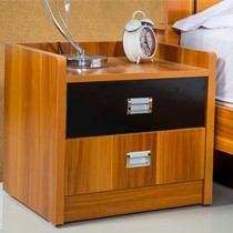 魅力大师品牌板式床头柜现代简约,纹理清晰的卧室床边柜,型号01