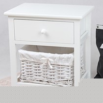 妙意韩式田园实木床头柜,多功能卧房储物柜,型号:XY-2013058