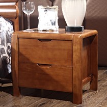 新中式设计简约典雅床头柜,全实木打造高品质床头柜,心居名家XJMJ---W802