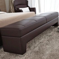 尚革全皮床尾凳,现代简约床前凳,时尚高档长凳FS6410