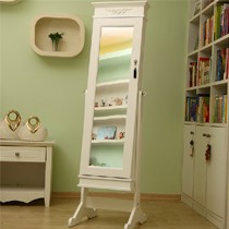 正想品牌环保储物穿衣镜,实木落地式全身镜欧式风格,型号90888A