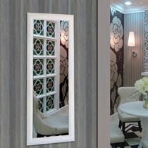 L-Dian/零典田园穿衣镜,型号: 336,实木烤漆白色悬挂式全身镜