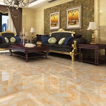 菲尔兹黄龙玉全抛釉新古典瓷砖,F8005水晶釉富贵黄玉石地砖