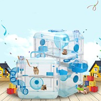 祖莉蓝水晶别墅笼子,三层豪华仓鼠笼子,JP227鼠类宠物用品