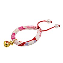 Hoopet/华元宠具手工编织猫咪项圈,日本和风猫咪可水洗铃铛项圈