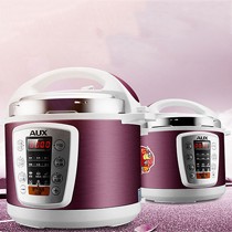 奥克斯Y502S微电脑式电饭锅,智能预约电饭煲,一锅双胆煮饭煲汤饭锅