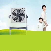 Midea/美的四挡风速转页电风扇,360°可调仰角超静音落地式风扇