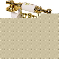 TQJ金色仿古有绳电话机,陶瓷机身欧式复古固定电话,型号:IDS-8970