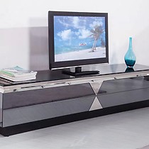 暮其品牌欧式玻璃电视柜,不锈钢框架客厅电视柜简约大气,型号D002#