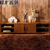 沃的现代中式化风格组合地柜,哑光喷漆全实木电视柜,型号: 9103