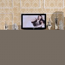 植物花卉美式乡村电视机柜,仿古做旧手绘客厅电视柜,货号 FW8104