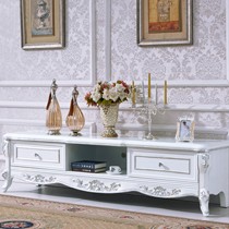 Jema/卓朗新古典电视柜,实木地柜烤漆雕花贴箔工艺,型号: TG04