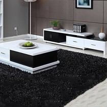 全友120312电视柜茶几组合,客厅环保板式两件套,可伸缩多功能