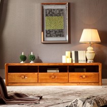 a家家具桃花心木电视柜,原木色客厅电视柜,简约实木家具型号: M109-200