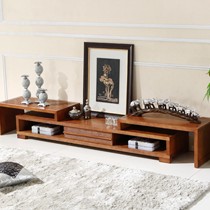 巴厘木语客厅电视机柜,简约伸缩组合地柜,实木储物电视柜BLBB001