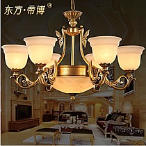 东方帝博品牌欧式铜艺吊灯,高品质全铜吊灯,永不生锈,尽显奢华风范,型号MD9036-6+1