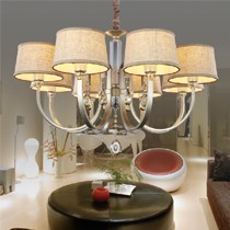 家家燕灯饰纯手工布艺吊灯,创意设计优质烤漆吊灯,型号8107/8