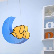 格润莱特PVC塑料韩式吊灯,儿童房15W不伤眼照明灯,E27灯泡光源