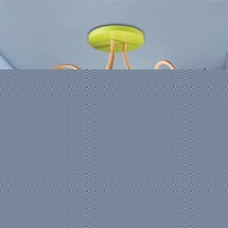 飞利浦40593儿童房吊灯,韩式田园E27烤漆磨砂处理吊灯,PVC灯罩12平方米照明灯